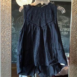 Abercrombie & Fitch eyelet tank